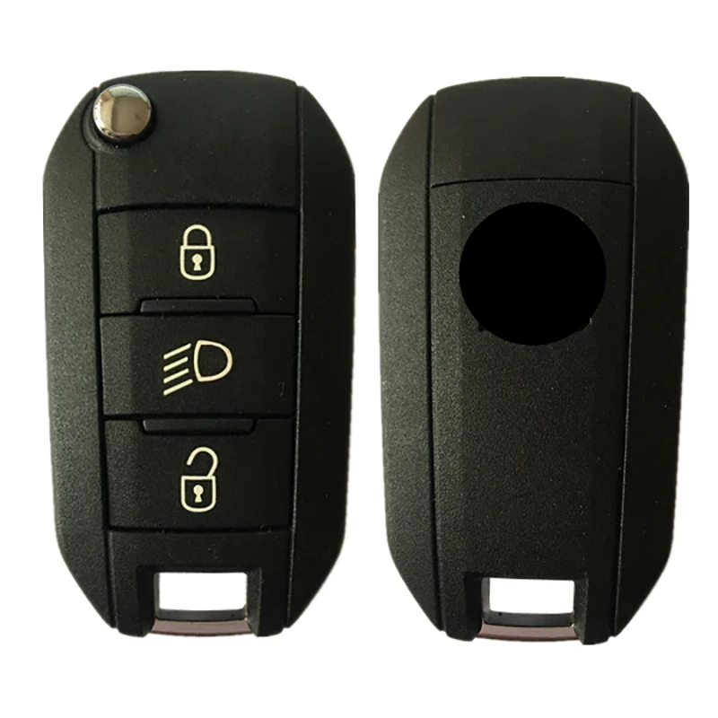 CN009036 Original 3 Button Flip Remote Key For P-eugeot With Frequeny 433 MHz Transponder PCF 7941 Part No 5FA01035304