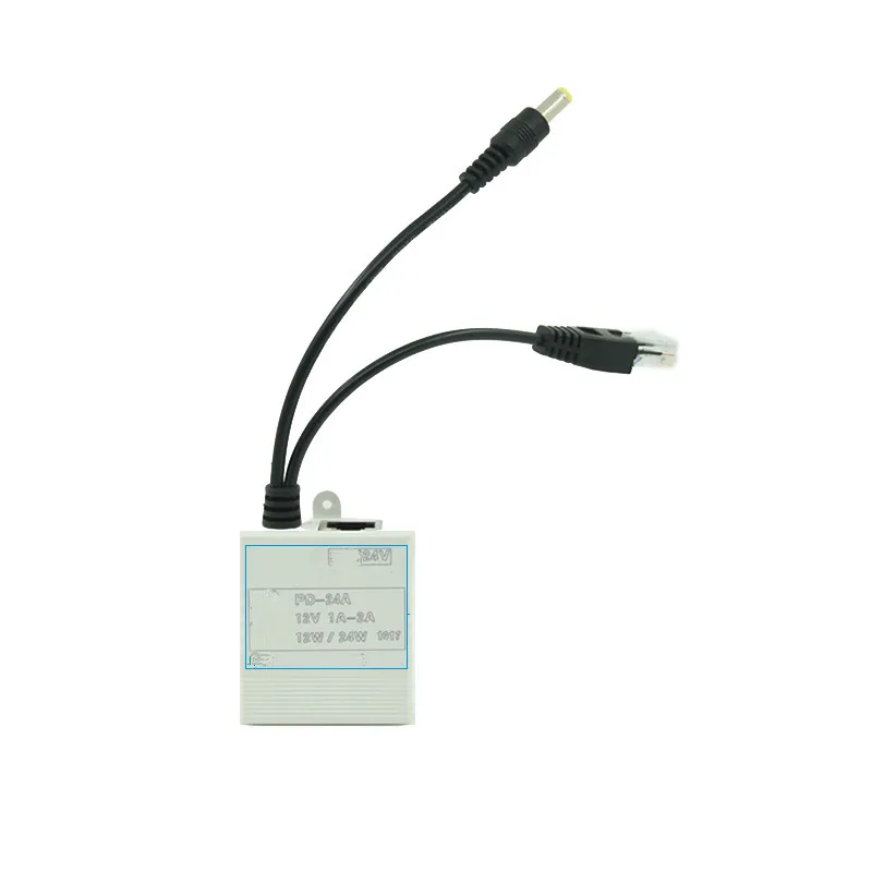 

CCTV Monitor Camera POE Splitter Standard 48V Turn 12V2A POE Power Supply IEEE802.3AF/AT