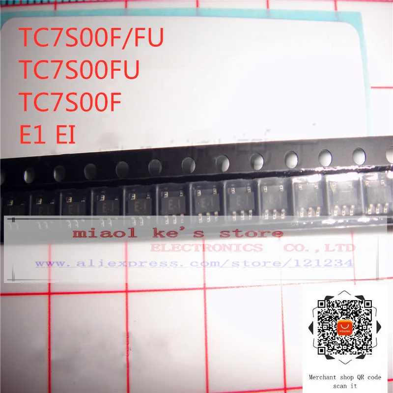 [10 stücke] 100% Neue original: TC7S00F TC7S00FU TC7S00F/FU E1 EI 5-TSSOP/SC-70-5/SOT-353 - IC GATE NAND 1CH 2-INP USV