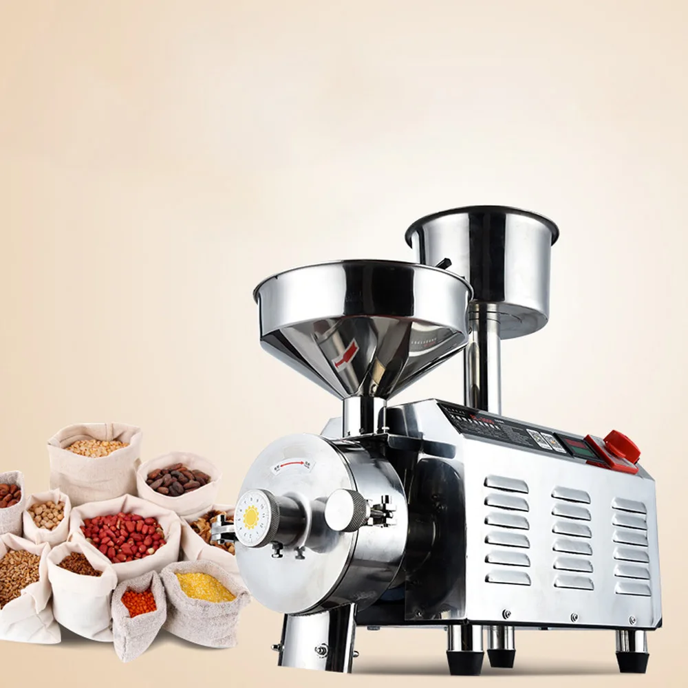 

Multi-functional Sesame Peanut Sauce Grinder Food Butter Processor Commercial Wet and Dry Soy Milk Grinder High-power