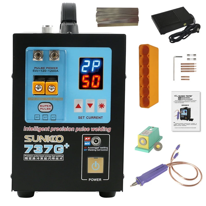 

SUNKKO Spot Welder 737G+ 4.3KW High Power Automatic Pulse Battery Welding Machine With Welding Pen 220V 110V Welder Equipment