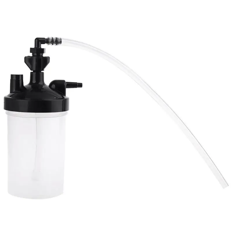 Oxygen Bubbler Bottle - Humidity Humidifier Water Bottle and Tubing Connector Elbow 12\