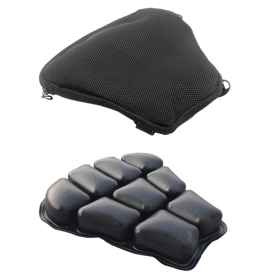 1Pc TPU Universal Air Pad Motorcycle Seat Cushion For Honda JAIRHAWK Cruiser R CBR600 Harley BMW Motor Cars Seat Mat Cover Bag