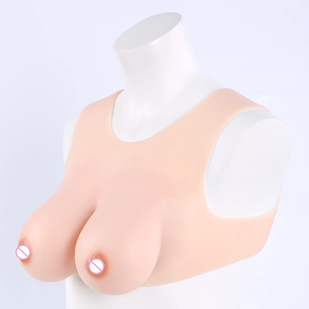 1650g C-Cup Tits Silicone Breast Forms Fake Boobs Sissy Drag Queen Crossdressers Transgender Transvestite Cosplay Crossplay