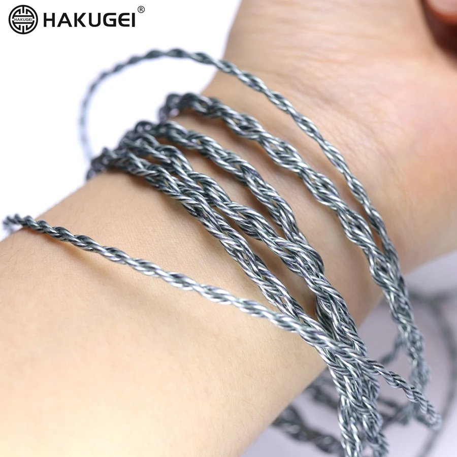 الجرافين-النحاس والفضة الهجين سماعة كابل قاعدة (تكنولوجيا النانو أنبوب الألياف الجرافين) 144 الأساسية * 0.05 مللي متر 22awg OD:1.23 مللي متر