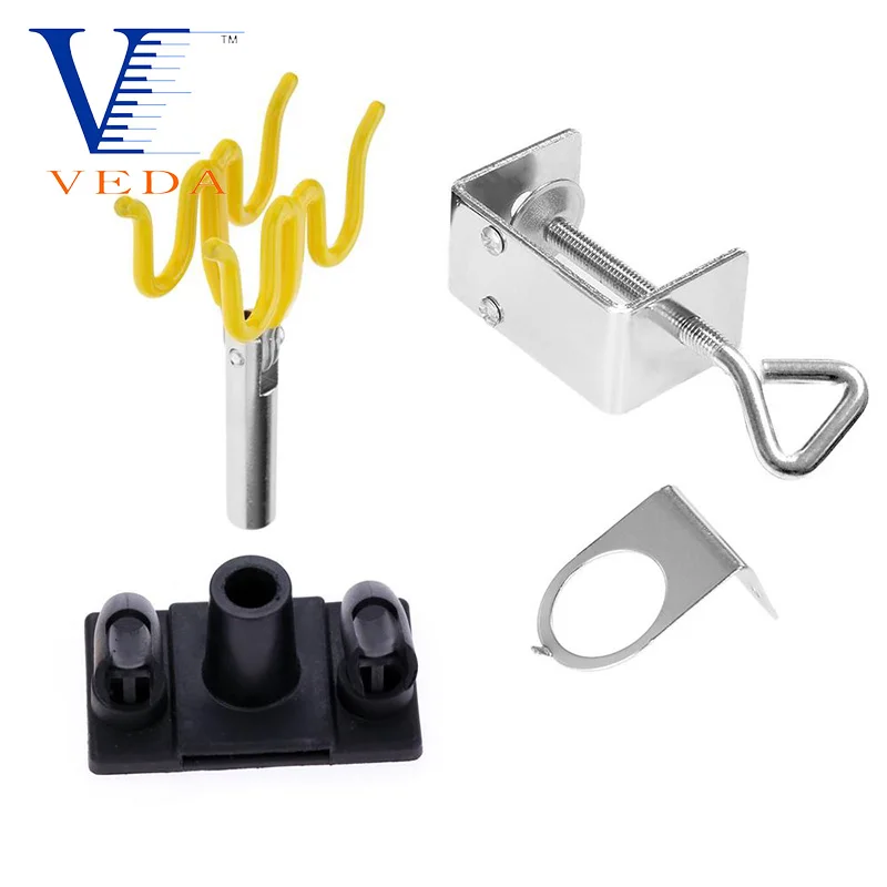 Universal Clamp-on Airbrush Gun Support Holder Holding 4 Clamp-On Mount Table Bench Station Gravity Stand Kit for Air Brush