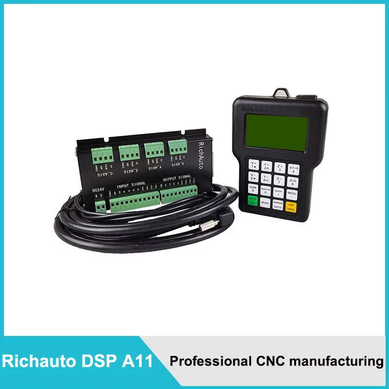 CNC 3-axis 4-axis controller RichAuto genuine DSP A11E A18 English version CNC engraving machine motion control system