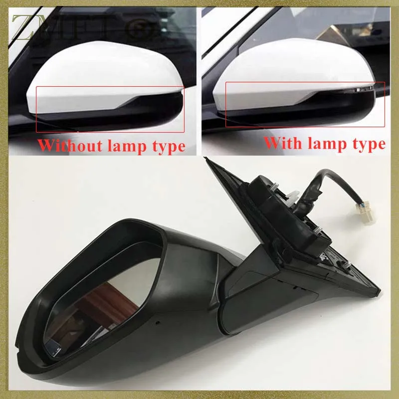 Zewnętrzna strona samochodu lusterko wsteczne Assy dla HONDA VEZEL HRV 2014 2015 2016 2017 2018 2019 2020 RU1 RU5 3 szpilki/5 pinów/8 pinów kolor podstawowy