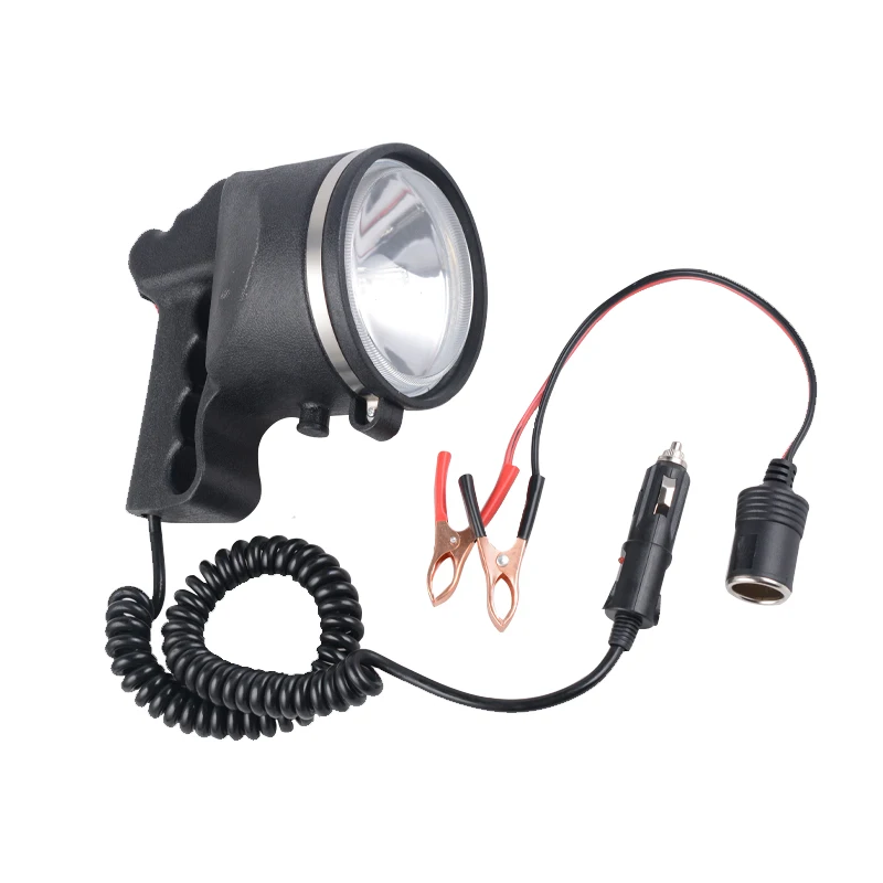 Imagem -05 - Poderoso 220w Holofote Xenon Lâmpada Portátil de Alta Potência 100w Hid Lanterna 12v 24v Tocha