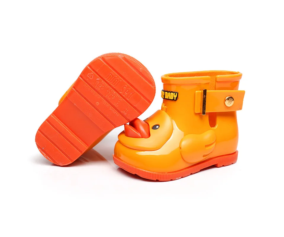 ToddlerJelly Shoes Baby Rain Boot for Girls Boys Cute Duck Yellow Color Kids Shoes Infant Rain Shoes Clearance