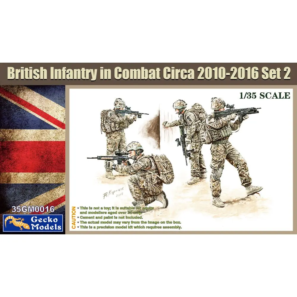 

Gecko Models 35GM0016 1/35 British Infantry in Combat Circa 2010-2016 Set2 - Scale Model Kit