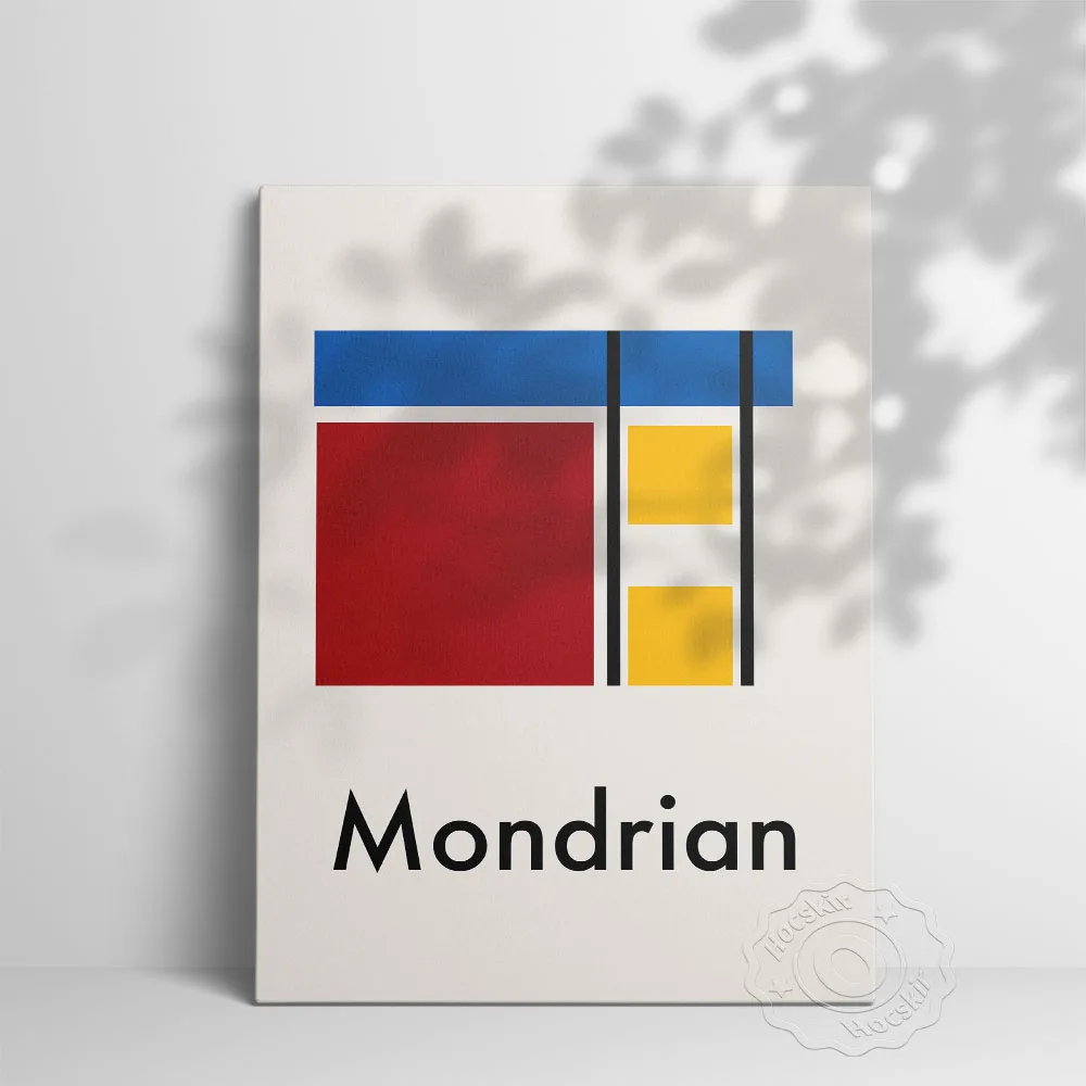 

Выставочный постер музея Питер Мондриана, художественные принты Баухауса, настенное искусство с геометрическим узором Баухауса, прямоугольная настенная картина с цветными блоками