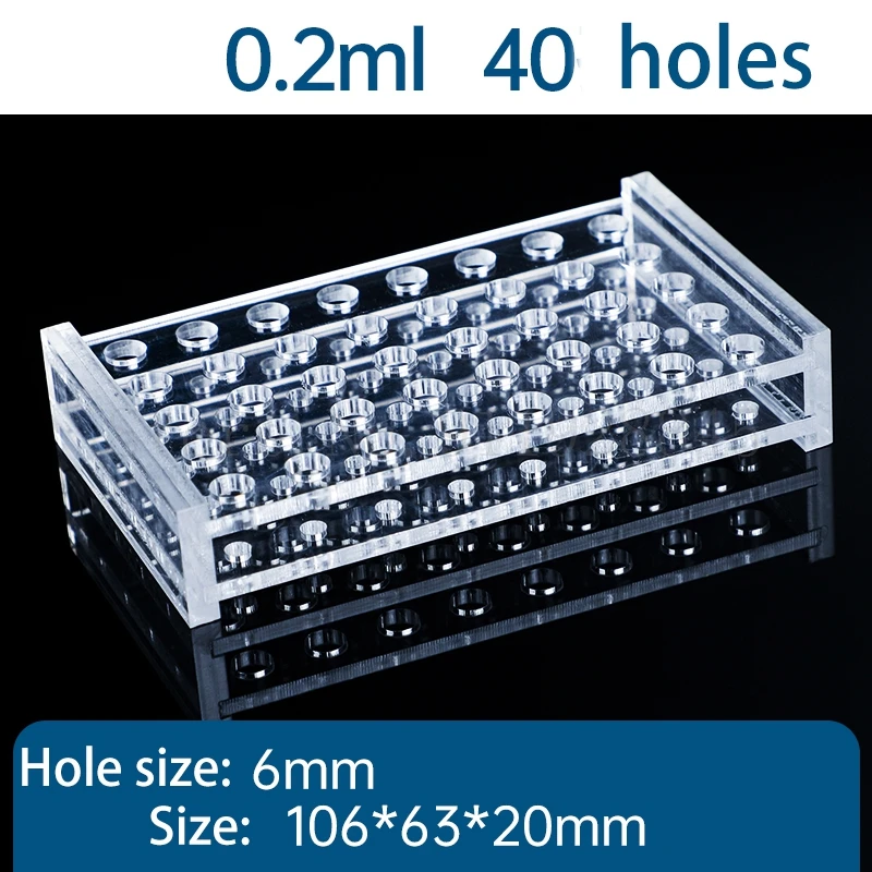 1pcs 명확한 유기 유리 0.2ml 15ml 원심 분리기 튜브 랙 학교 실험실에 대 한 PMMA 튜브 홀더