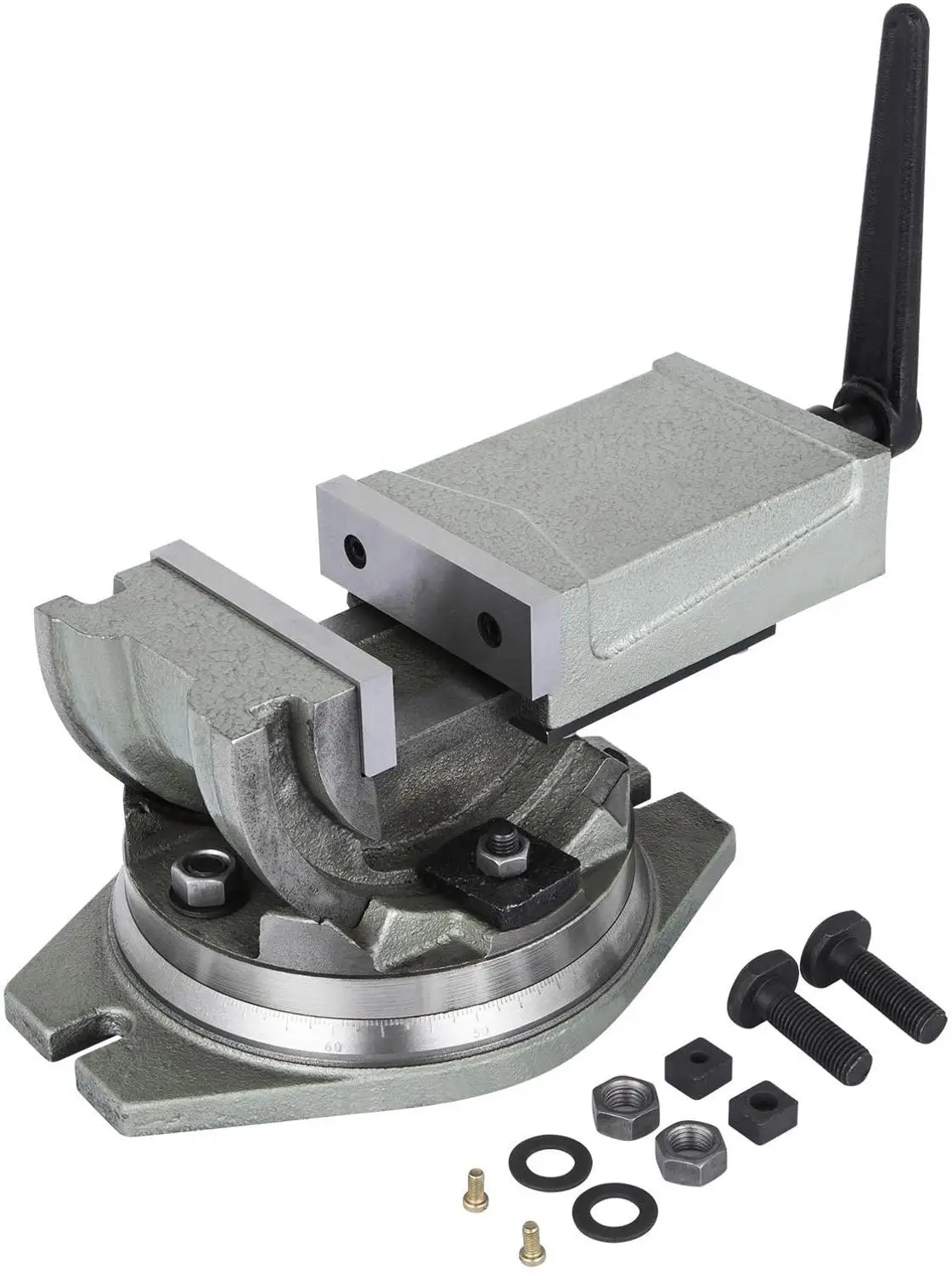 Precision Milling Vise 5 Inch Tilting Vise Swivel Base Angle Tilting 2 Way Inclinable Press