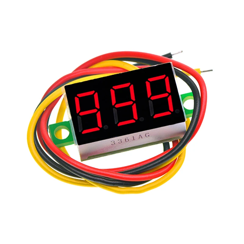 0,28/0,36 zoll DC LED Digital Voltmeter 0-100V Spannung Meter Auto Auto Mobile Power Spannung Tester detektor 12V Rot Grün Blau