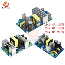 AC 100-240V to DC 24V 4A 6A 8A 100W 150W 240W Power Supply Module Board Switch AC-DC Switch Power Supply Board 50HZ/60HZ