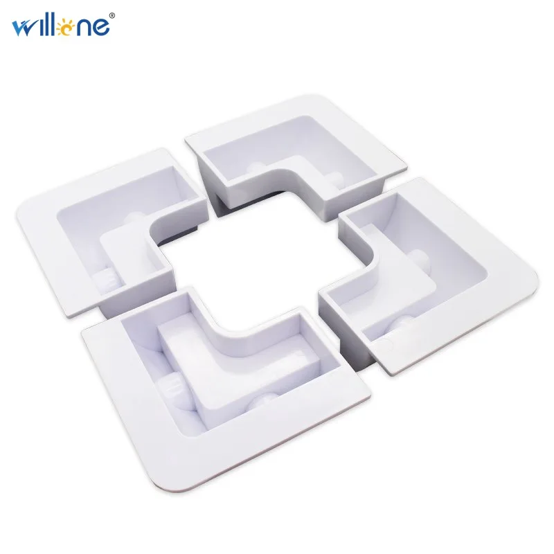 Willone 4pcs  ABS Solar Panel Mounting Brackets