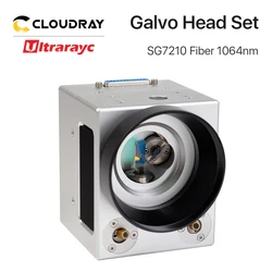 Cloudray 1064nm Fiber Laser Scanning Galvo Head SG7210 SG7210R WIth Red Pointer 0-100W Input Aperture 10mm for Fiber Marking