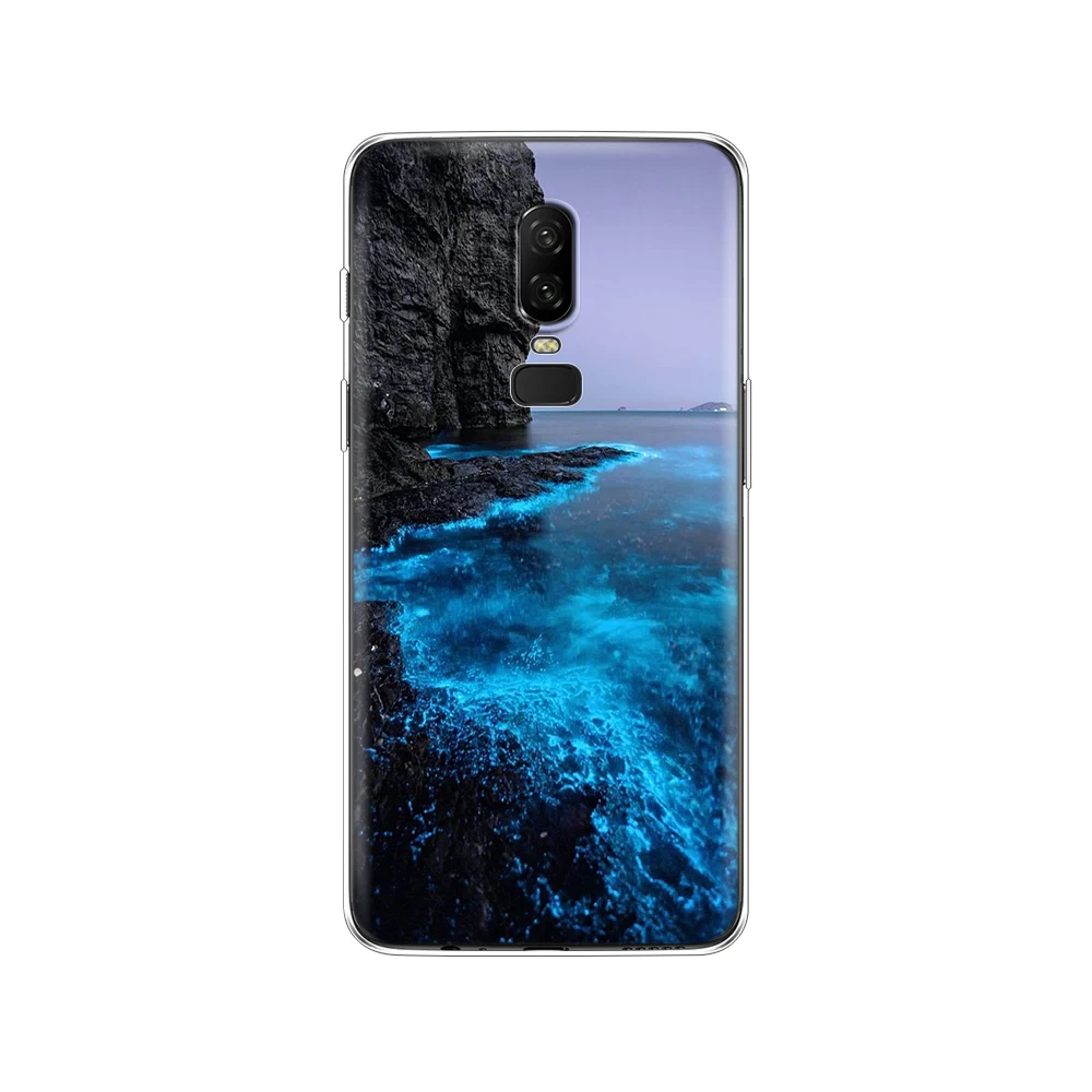 For OnePlus 6 Case Painted Silicon Soft TPU Back Phone Cover For one plus 6 Case Fundas Full Protection Coque Bumper Clear Bags