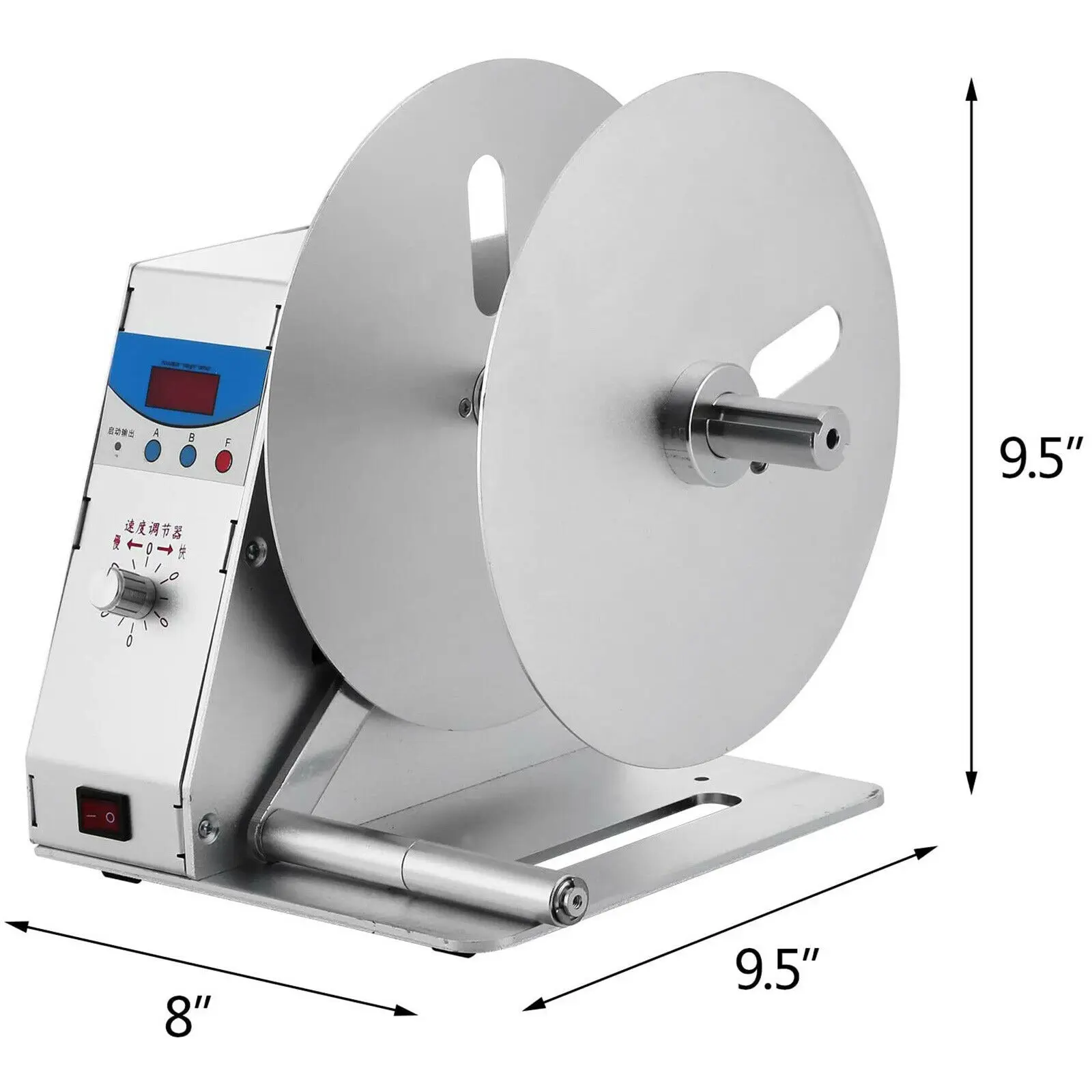 VEVOR Tự Động Nhãn Rewinder Máy Điện Tốc Độ Điều Chỉnh 0 ~ 50 R/PHÚT Thương Hiệu Máy In Kỹ Thuật Số Thẻ Rewinder AC110V / AC 220V