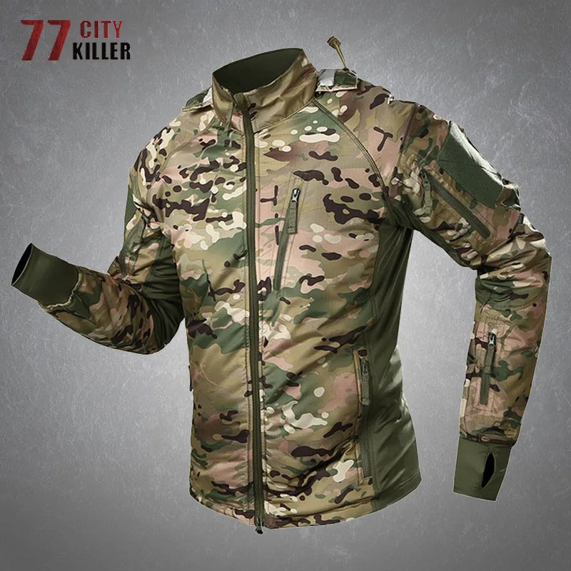 

Camouflage Jacket Men Waterproof Breathable Warm Wearable Tactical Coats Male Outdoor Mountaineer Biking Military Mens Jackets