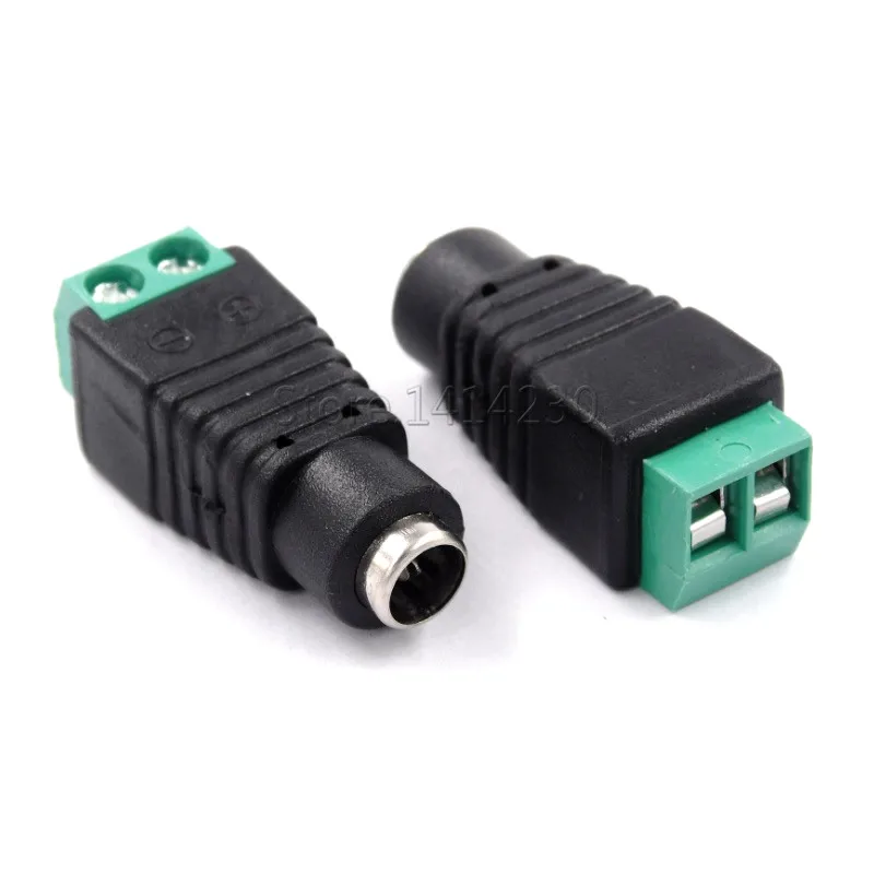 5Pairs Male + Female DC Power Plug Connector 2.1mm x 5.5mm 2.1*5.5mm DC Plug Socket Adapter