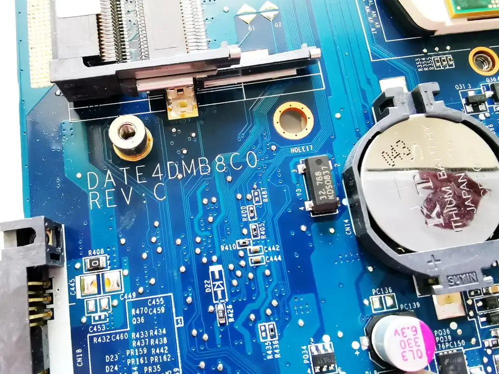Original for Toshiba L600  laptop motherboard L600  GT525M  1GB  DATE4DMB8C0   tested good free shipping