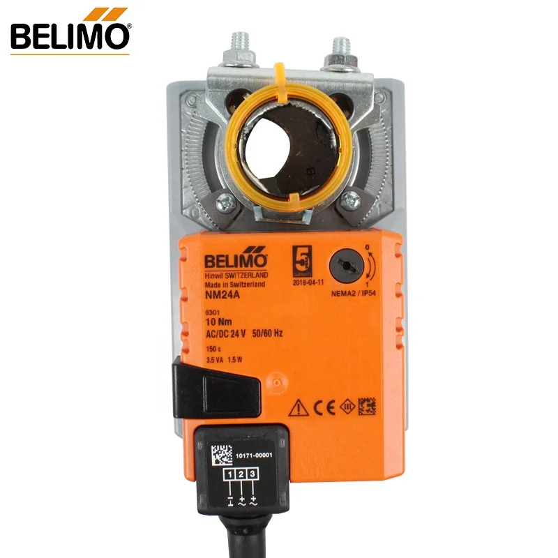 BELIMO 10Nm  AC/DC 24V NM24A Damper actuator for operating air control dampers in ventilation and HVAC System