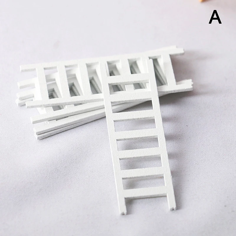 5pcs 1:12 Dollhouse Miniature Furniture Wooden Ladder Stairs Home Decoration Toys Gifts