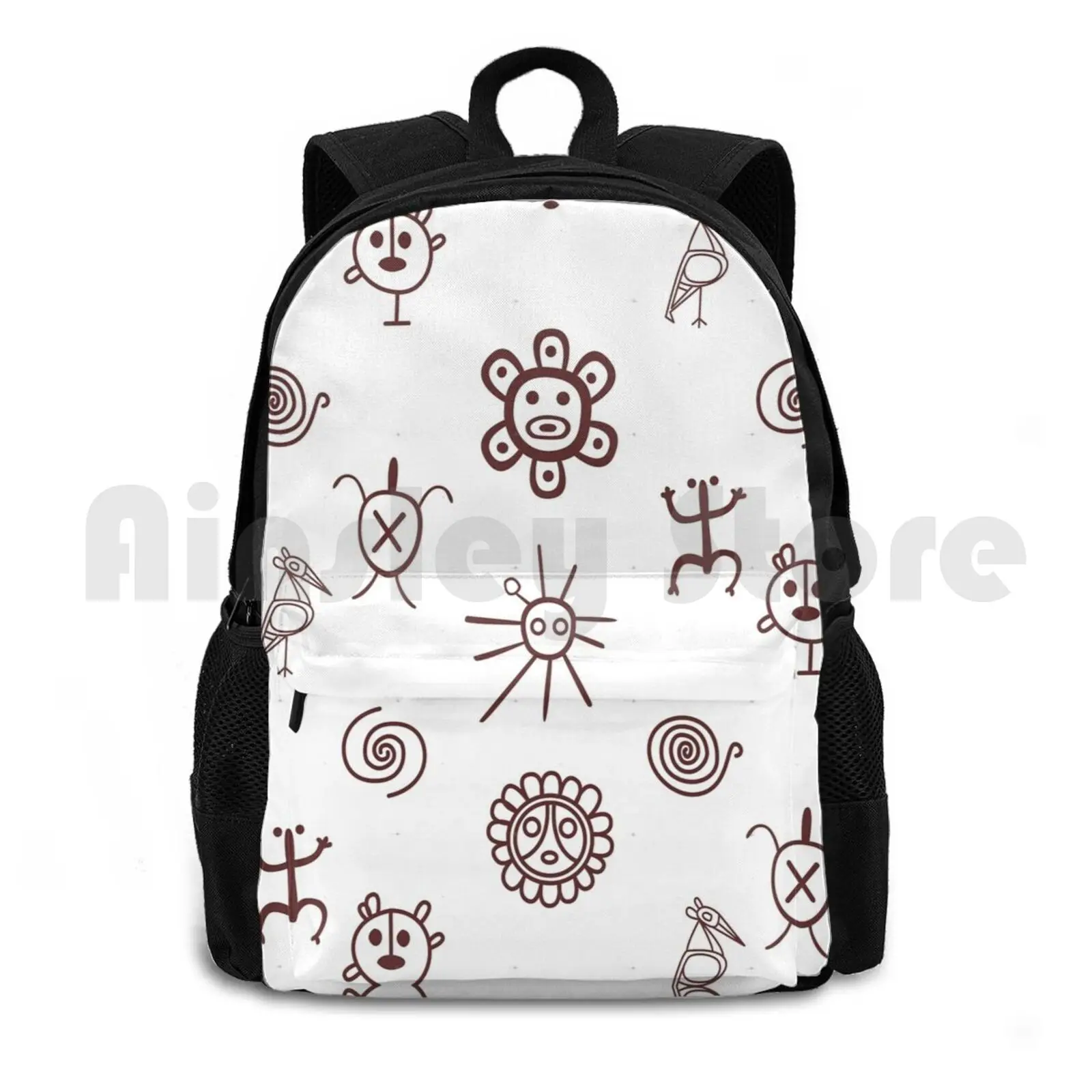 

Set Of Taino Puerto Rico Brown Outdoor Hiking Backpack Riding Climbing Sports Bag Puerto Rico Taino Taino Puerto Rico Tainos
