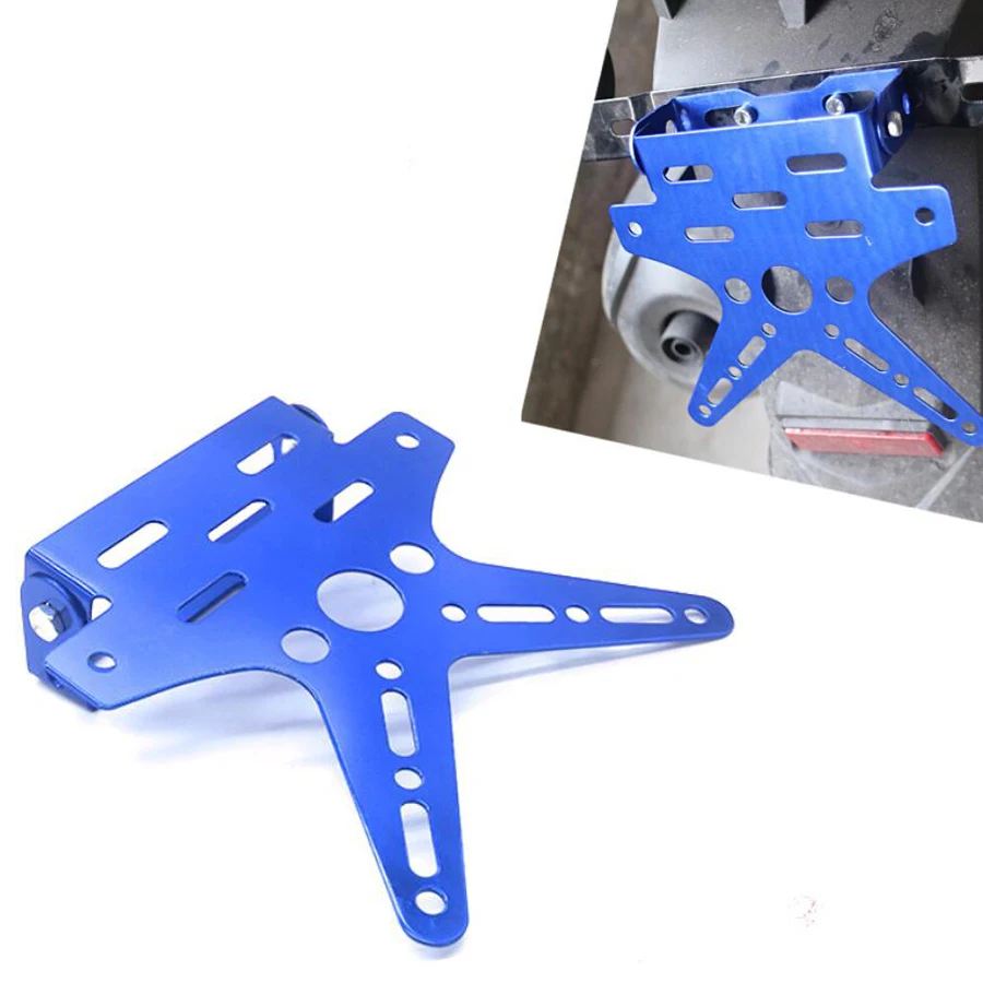 Universal Motorcycle License Plate Holder Mount Bracket Dirt Bike Registration Number Plate Cover Aluminum Alloy