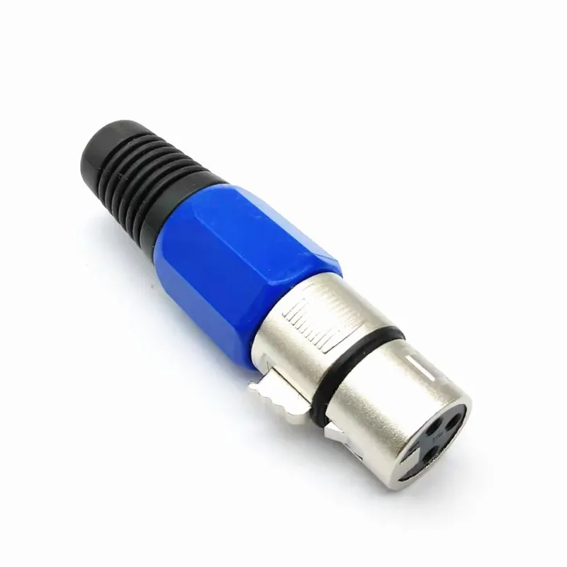 

1Pcs Wolesale high quality Female/Male Audio 3Pin metal XLR Adapter 3-cole Microphone Connector Plug MIC Adapter