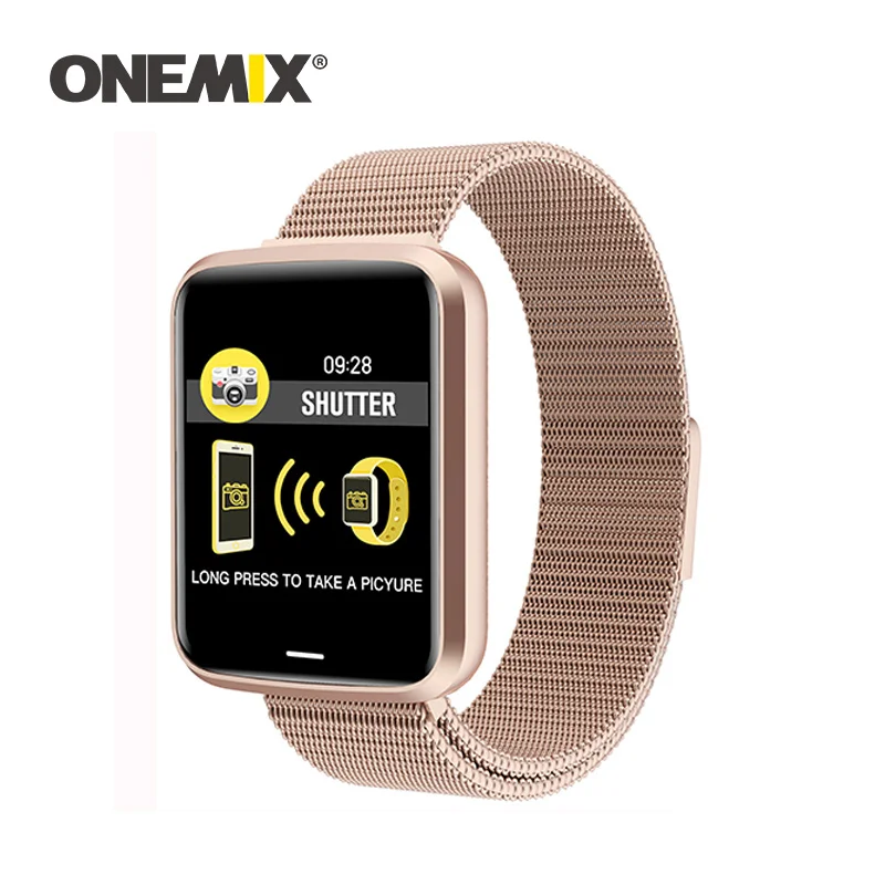 

ONEMIX Women Fashion Smart Watch Fitness Bracelet Heart Rate Tracker Bluetooth Men Sports Monitor Blood Wristband