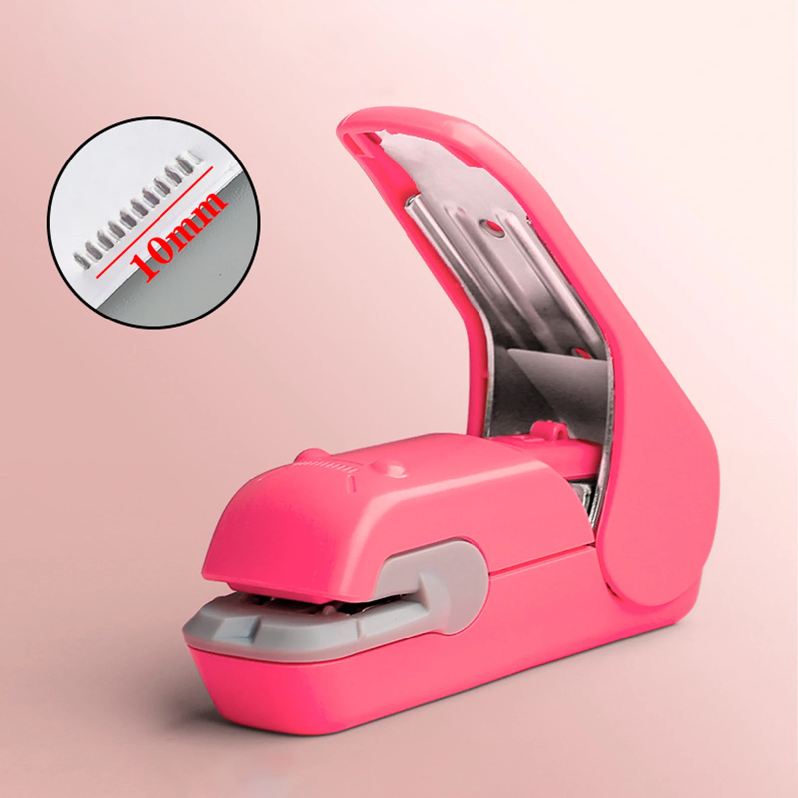 Staple Free Stapler Time Saving Effortless Needle Free Handhled Stapler Mini Portable Creative & Safe Student Office Stationery