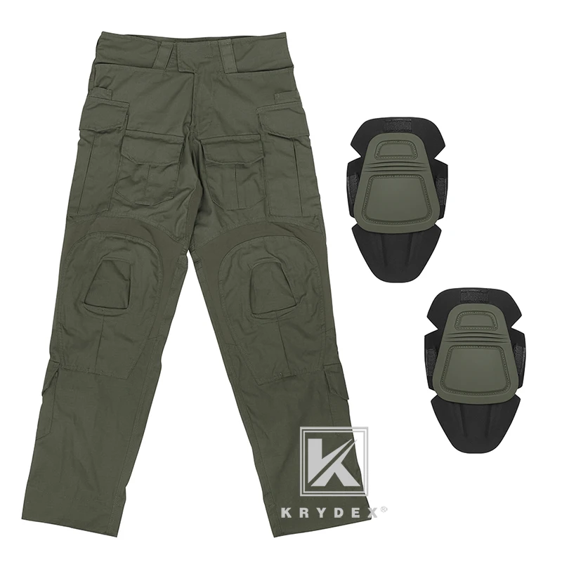 Imagem -06 - Krydex Kit de Camisa e Calças Camufladas Táticas Conjunto de Uniforme de Combate para Caça ao ar Livre Equipamento de Caminhada