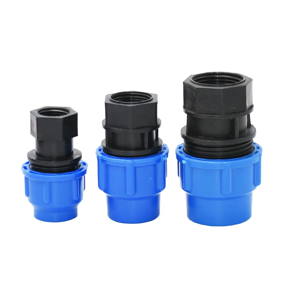 20/25/32/40/50mm PE Tube Quick Connector Elbow Tee Water Splitter Plastic Ball Valve Coupler Farm Irrigation Water Pipe Fittings