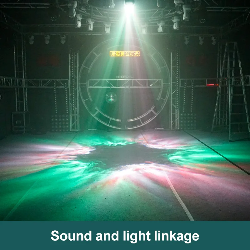 Imagem -02 - Luz de Cabeça Móvel Led Luz de Feixe de Seis Olhos de Abelha 6x15w Rgbw Dmx512 Iluminação de Efeito de Palco para dj Discoteca Festa de Natal de Aniversário