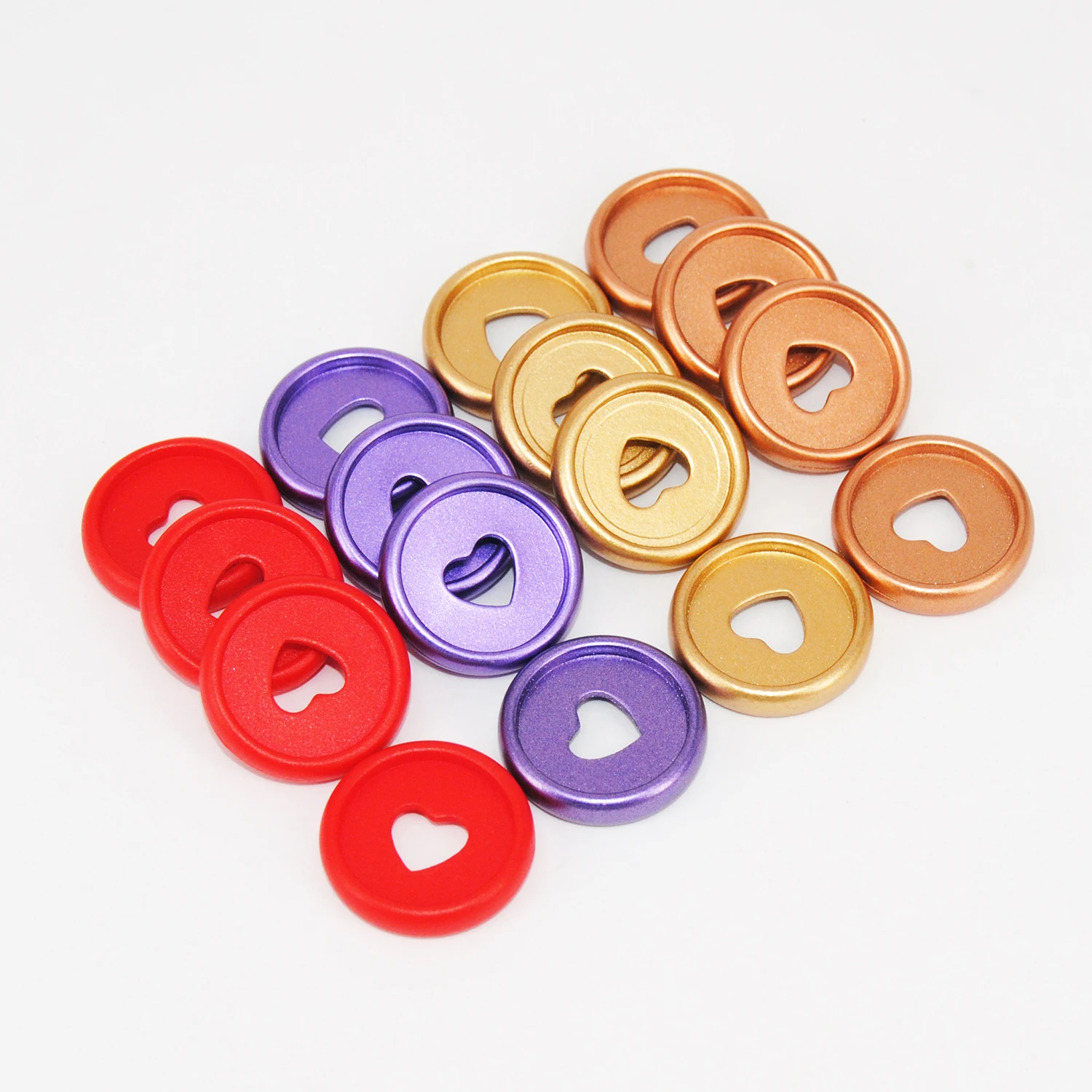 100pcs 24mm Notebook Binder Rings Planner Discs Mushroom Binding Discs Expander Rings Binder Planner Accessories Office Supplies