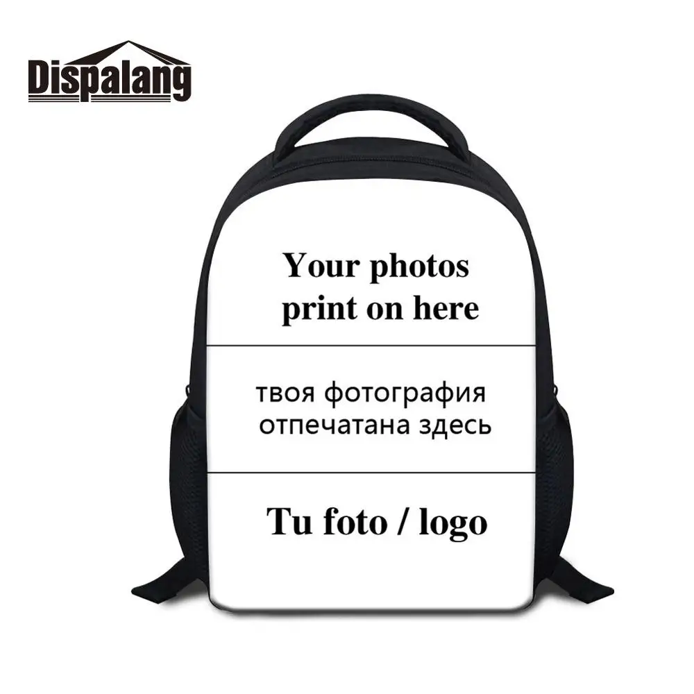 Children Small Backpack To School Customize Image School Bags For Girl Boy Kids DIY Logo Photo Printing Bookbag For Kindergarten