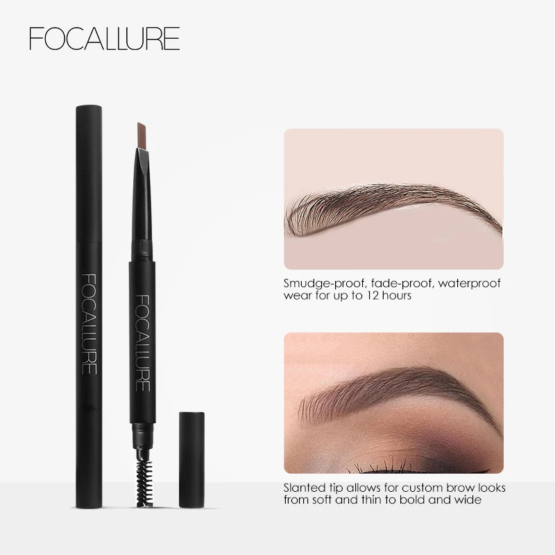 Focallure Wholesale Eyebrow Pencil 3 Colors Eye Brow Pen Professional Eye Makeup Eyebrows Enhancer Tools