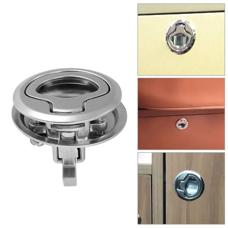 Marine Boat Stainless Steel Flush Pull Hatch Latch For RV Caravan Boat Dropshipping