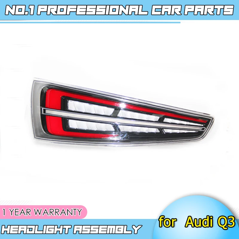 

rear trunk lamp cover drl+signal+brake+reverse Dynamic steering taillight Car Styling for Audi Q3 2013-2018 LED Tail Lamp