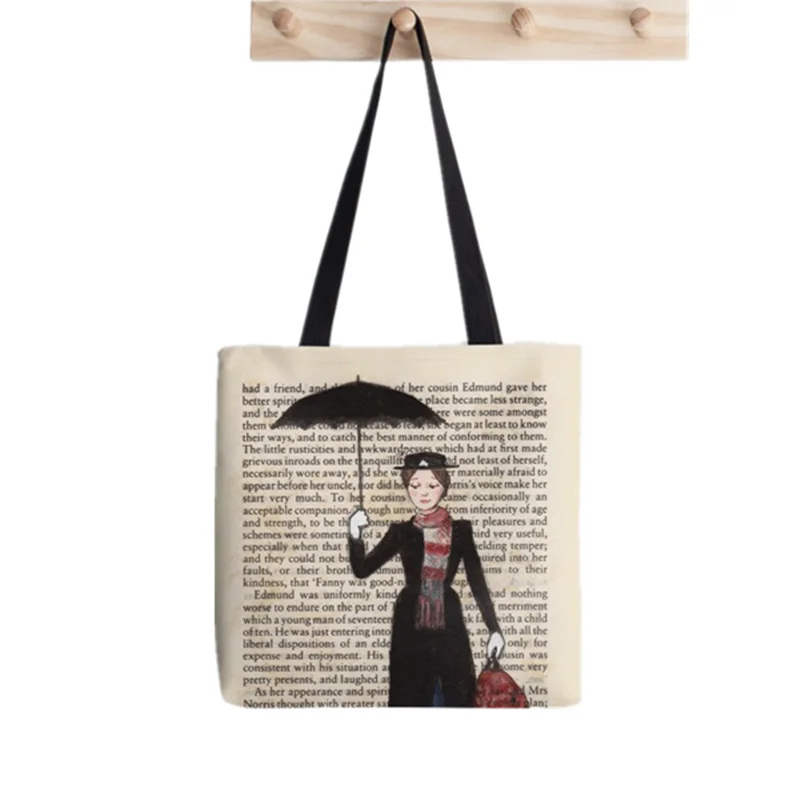 2021 Shopper Mary Poppins Tote Bag Printed Tote Bag women Harajuku shopper handbag girl Shoulder shopping bag Lady Canvas Bag