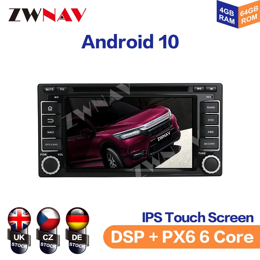 Android 10 PX5/PX6 Car DVD Player Multimedia Player GPS Navigation For Subaru Forester Impreza 2008+ Auto Radio Stereo Head Unit