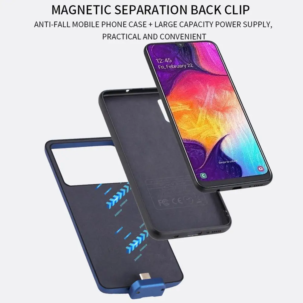 For Samsung Galaxy A50 Battery Case Backup 5000 Mah A50 Charger Case Cover Smart Power Bank For Samsung A50 Battery Case