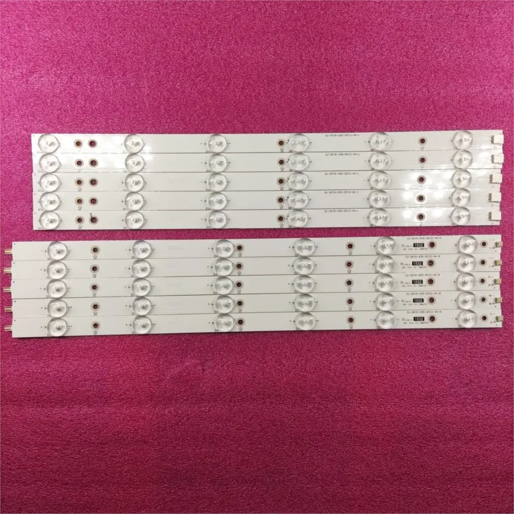 LED backlight strip for 43PUS6501 43PUS6101 43PUS6201 TPT430U3 43PUH6101 43PUS6401/60 43PUT6101 43PUS6551 LB43014 V0_00