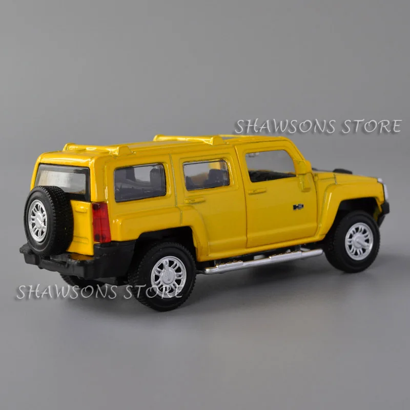 Antike Druckguss Auto Modell Spielzeug Hummer H3 Geländewagen zurückziehen Miniatur Replik Sammlerstück