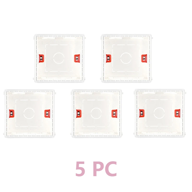 Montage Doos Cassette Schakelaar Stopcontact Junction Box Verborgen Verborgen Interne Montage Doos Soort Binnen Doos 86Mm * 86Mm wit