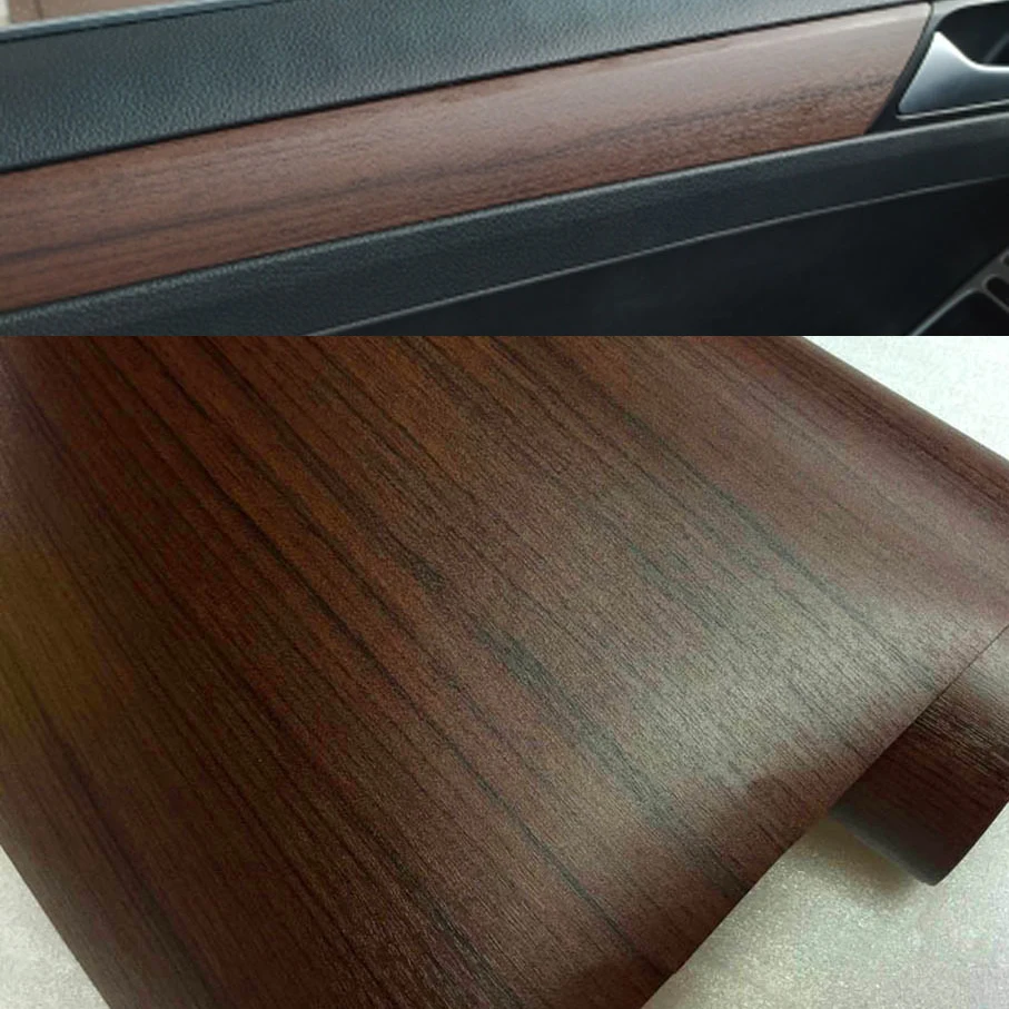 

50cm*1/2/3/4/5/6M PVC Wooden Grain Texture Film Car Furniture Wrap Vinyl Film Decal Vehicle Interior Sticker Decals Car Styling
