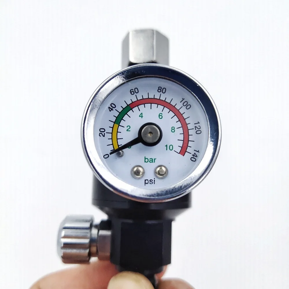 Spray Gun Air Regulator Gauge with Air Filter 1/4NPT Taper Air Spray In-Line Water Trap Filter Tools Paint Spray Gun Accessories